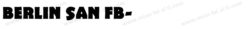 berlin san fb字体转换